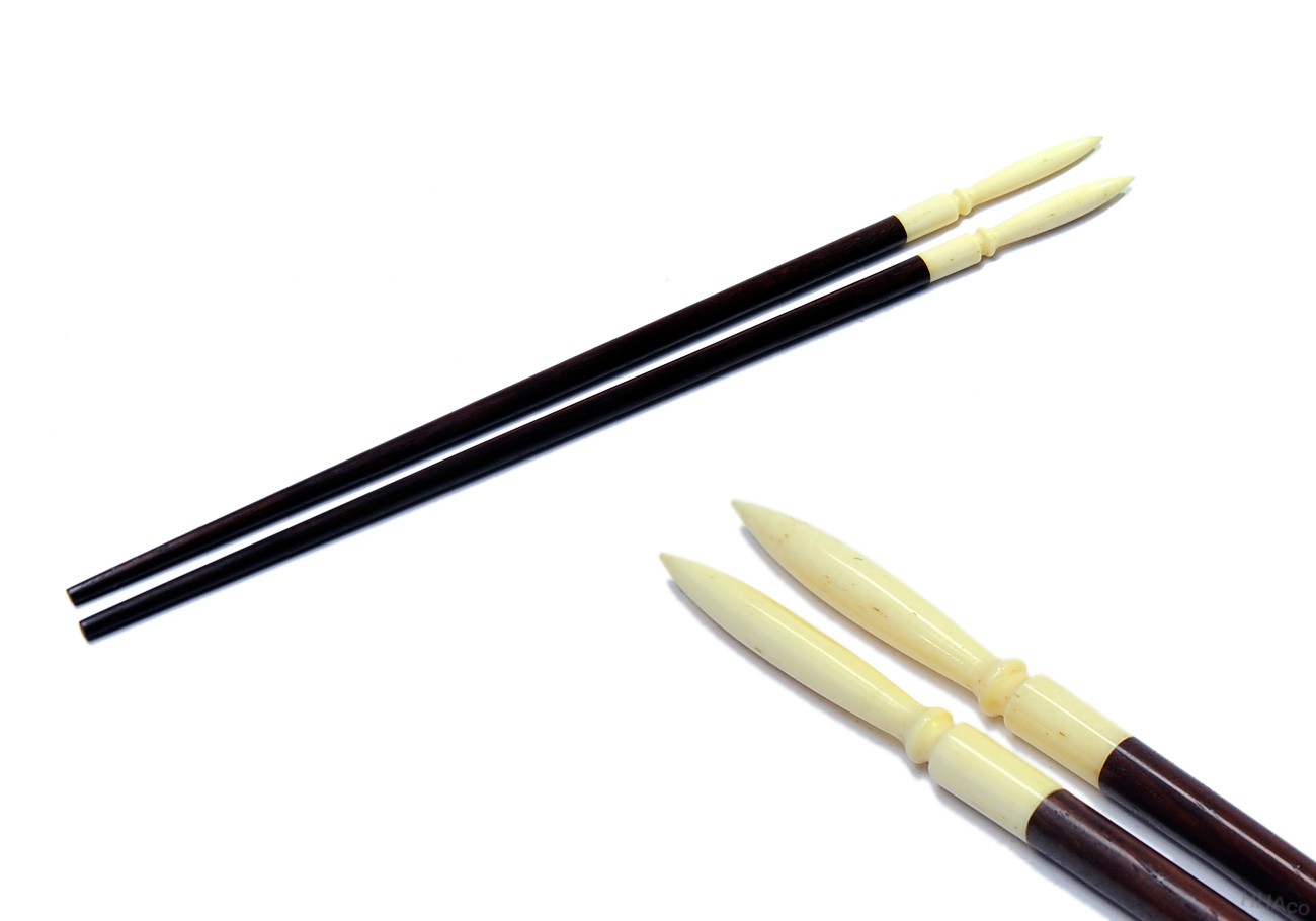 Rosewood chopstick/buffalo bone top
