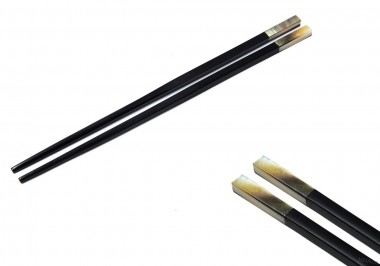 Ebony chopstick / square black MOP top 3cm
